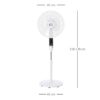 HOMCOM Ventilator weiß Kunststoff Edelstahl Polypropylen B/H/L: ca. 45x42x138 cm – Bild 4