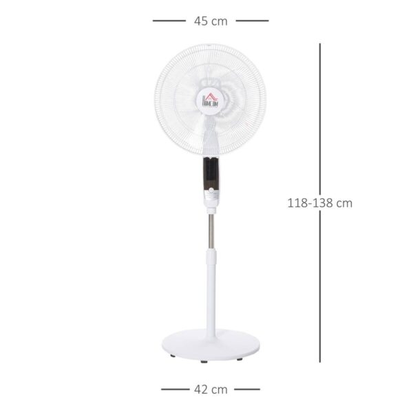 HOMCOM Ventilator weiß Kunststoff Edelstahl Polypropylen B/H/L: ca. 45x42x138 cm – Bild 4