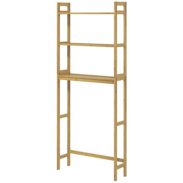 Badregal natur Bambus B/H/L: ca. 20x68x165 cm Badregal natur Bambus B/H/L: ca. 20x68x165 cm – Bild 2