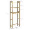 Badregal natur Bambus B/H/L: ca. 20x68x165 cm Badregal natur Bambus B/H/L: ca. 20x68x165 cm – Bild 3