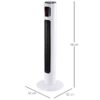 HOMCOM Ventilator schwarz Edelstahl Kunststoff Polypropylen B/H/L: ca. 32x32x96 cm HOMCOM Ventilator schwarz Edelstahl Kunststoff Polypropylen B/H/L: ca. 32x32x96 cm – Bild 5