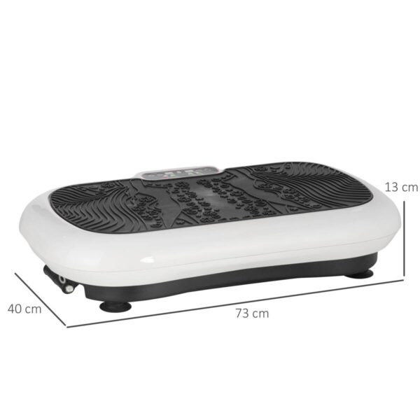 HOMCOM Fitness-Gerät schwarz weiß Edelstahl Kunststoff Polypropylen B/H/L: ca. 40x73x13 cm – Bild 4