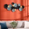 HOMCOM Wand-Element blau Edelstahl B/H/L: ca. 4x121x53 cm – Bild 2