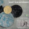 HOMCOM Wand-Element blau Edelstahl B/H/L: ca. 4x121x53 cm – Bild 4
