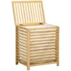 HOMCOM Wäschekorb natur Edelstahl B/H/L: ca. 36x60x50 cm HOMCOM Wäschekorb natur Edelstahl B/H/L: ca. 36x60x50 cm – Bild 2