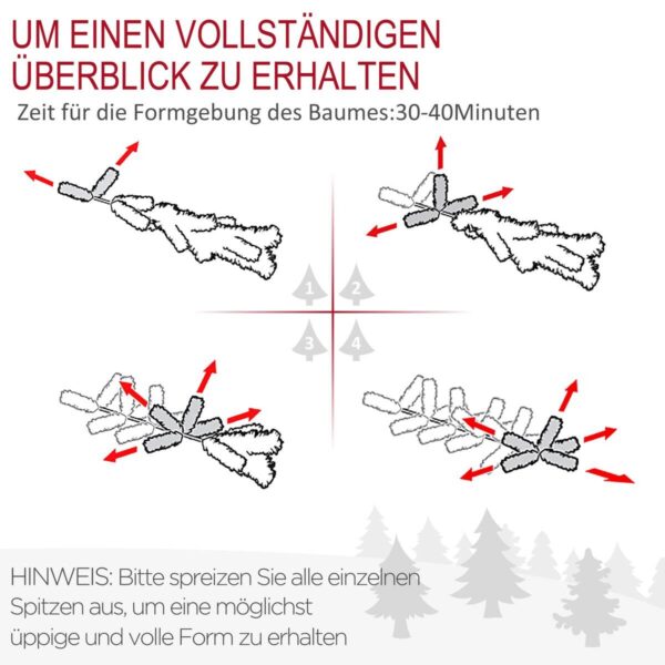 HOMCOM Weihnachtsbaum HOMCOM Weihnachtsbaum – Bild 3