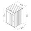 AXI Outdoor Living Mülltonnenbox Owen anthrazit B/H/L: ca. 80x122x80 cm – Bild 3