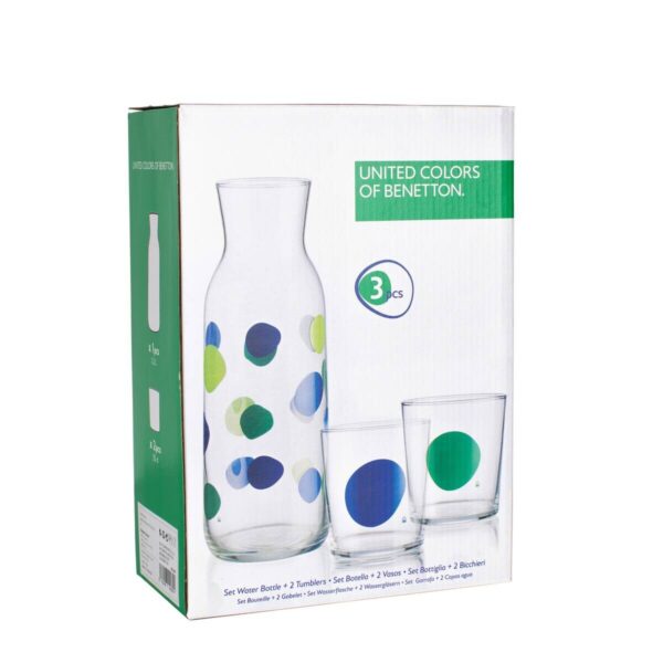BENETTON Glasflaschenset Rainbow multicolor BENETTON Glasflaschenset Rainbow multicolor – Bild 4