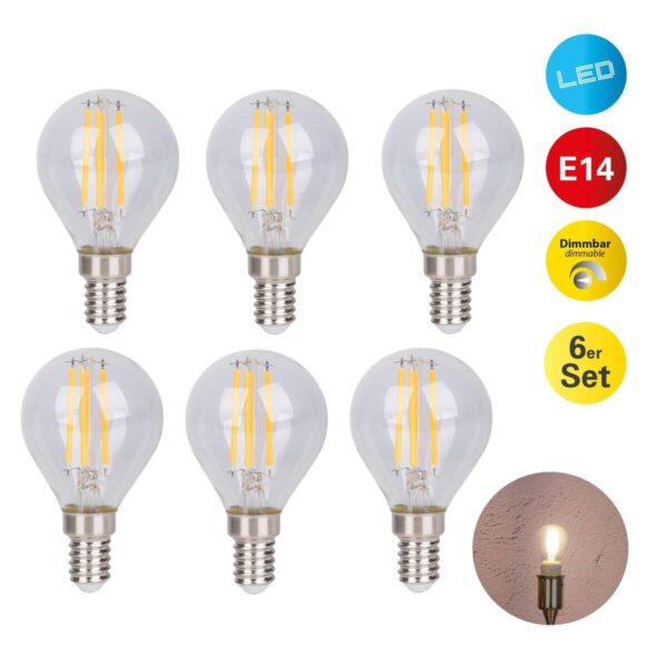 Näve Leuchten LED-Leuchtmittel 4139206 6er Pack E14 Näve Leuchten LED-Leuchtmittel 4139206 6er Pack E14 – Bild 2