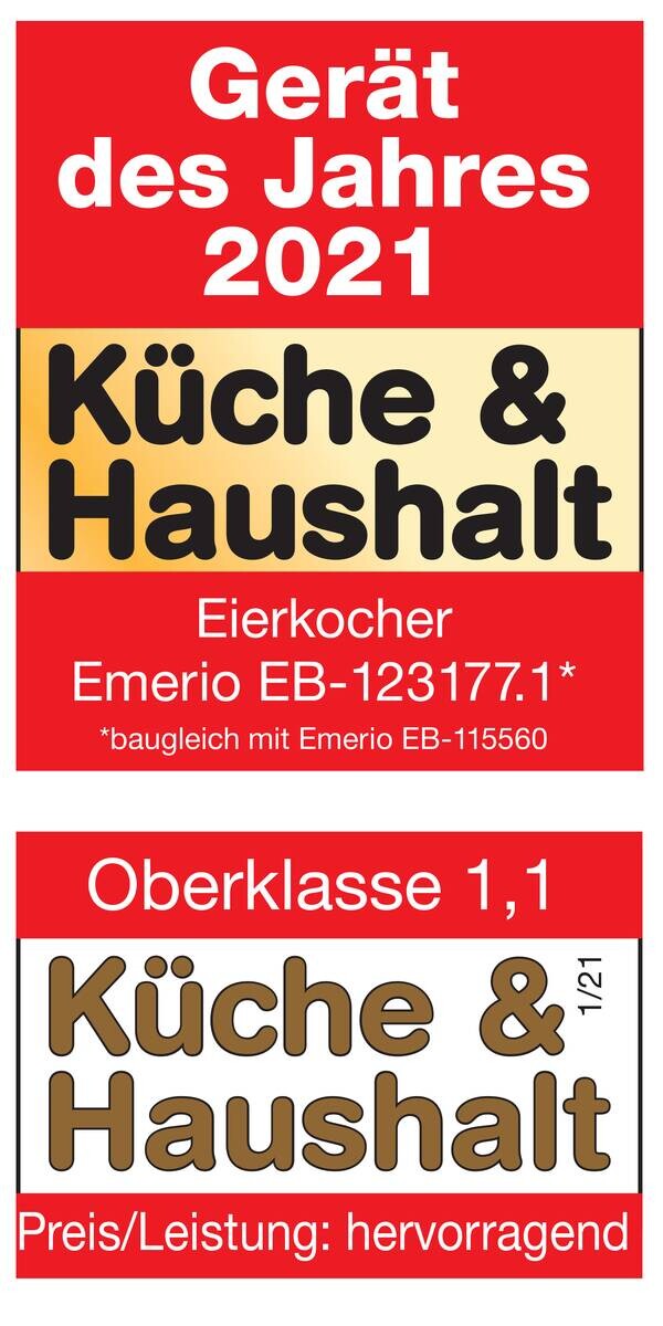 Emerio Eierkocher EB-123177.1 schwarz transparent silber Kunststoff B/H/T: ca. 17,5x15x19 cm – Bild 4