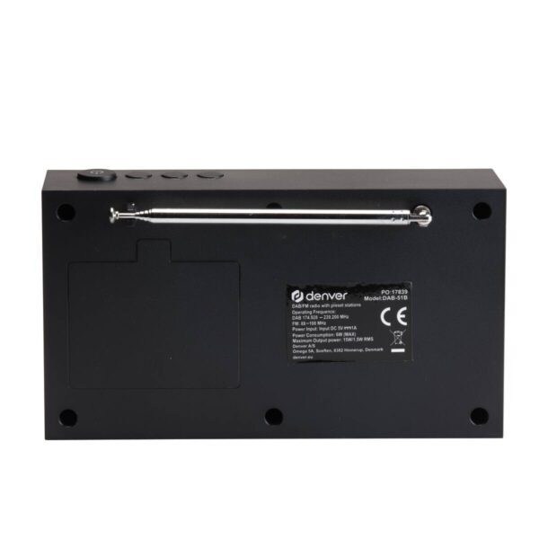 Denver DAB+ Radio DAB-51B schwarz – Bild 5