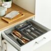 Rotho Besteckkasten DOMINO anthrazit Kunststoff B/H/L: ca. 34,1x5,1x39,7 cm – Bild 2