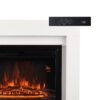KAMINIO Elektrischer-Kamin MATTI weiß MDF Metall Glas B/H/T: ca. 95x77x26 cm ca. 2000 W – Bild 3