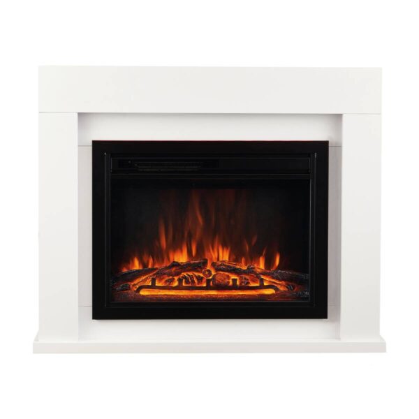 KAMINIO Elektrischer-Kamin MATTI weiß MDF Metall Glas B/H/T: ca. 95x77x26 cm ca. 2000 W – Bild 5