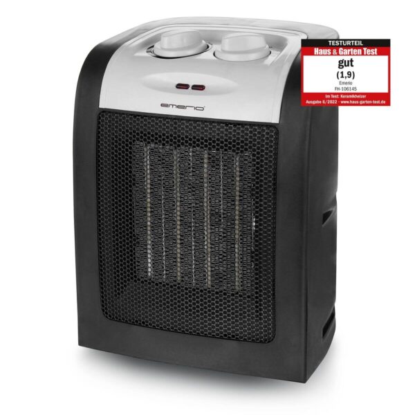 Emerio Keramik Heizlüfter FH-106145 schwarz B/H/L: ca. 12,2x21,8x16,9 cm ca. 1800 W – Bild 5