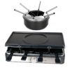 Emerio Raclette-Grill-Fondue-Kombi RG-124930 schwarz B/H/L: ca. 27x16,5x44 cm – Bild 4