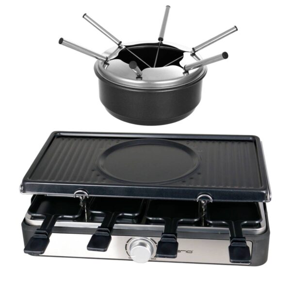 Emerio Raclette-Grill-Fondue-Kombi RG-124930 schwarz B/H/L: ca. 27x16,5x44 cm – Bild 4
