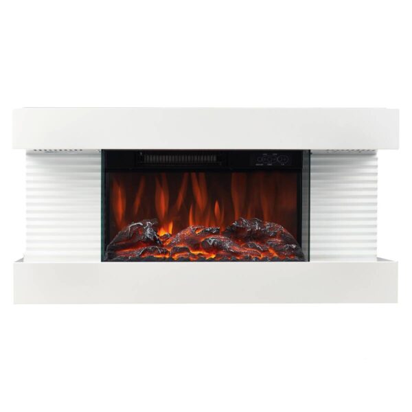 KAMINIO Elektrischer-Kamin LIZ weiß Metall B/H/T: ca. 82x41,8x21,7 cm ca. 2000 W – Bild 4