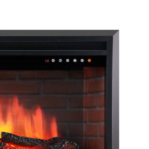 KAMINIO Elektrischer-Kamin LUCA schwarz Metall B/H/T: ca. 58,4x45,1x22,5 cm ca. 1800 W – Bild 3