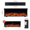KAMINIO Elektrischer-Kamin LEA schwarz Metall B/H/T: ca. 91,9x43x20 cm ca. 1800 W – Bild 3