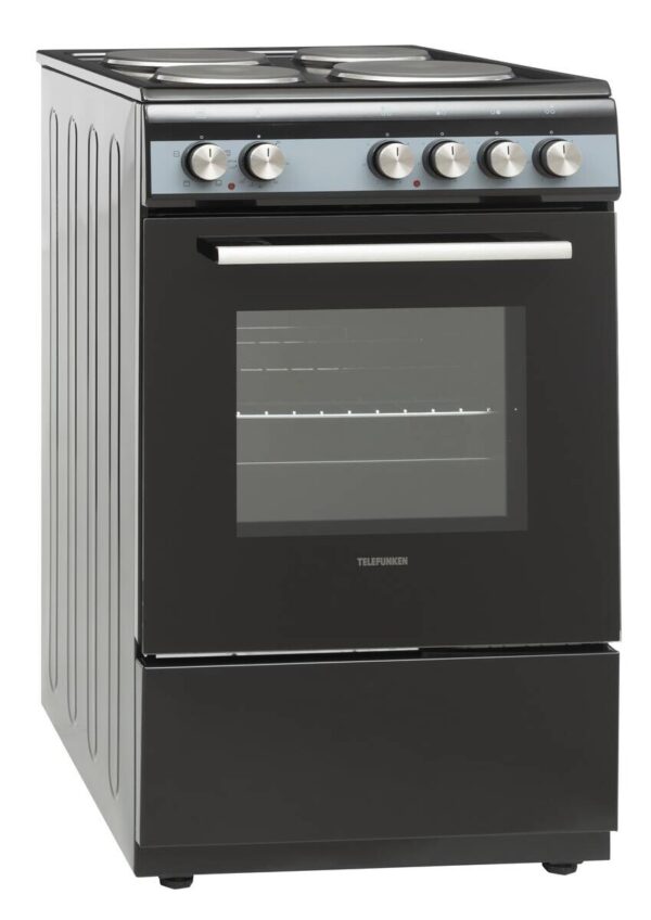 TELEFUNKEN Standherd 50cm mit Massekochfeld TF-FS-5060-H4 schwarz B/H/T: ca. 50x85x60 cm – Bild 4