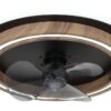 GLOBO Deckenventilator Opal schwarz dunkelbraun H/D: ca. 13,5x50 cm max. 32 W – Bild 2