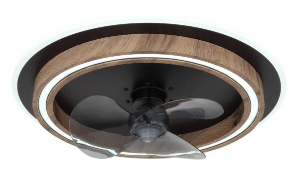 GLOBO Deckenventilator Opal schwarz dunkelbraun H/D: ca. 13,5x50 cm max. 32 W – Bild 2