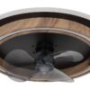GLOBO Deckenventilator Opal schwarz dunkelbraun H/D: ca. 13,5x50 cm max. 32 W – Bild 3