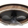 GLOBO Deckenventilator Opal schwarz dunkelbraun H/D: ca. 13,5x50 cm max. 32 W – Bild 4