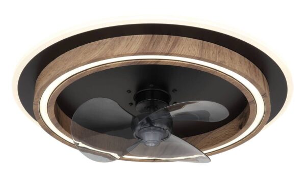 GLOBO Deckenventilator Opal schwarz dunkelbraun H/D: ca. 13,5x50 cm max. 32 W – Bild 4