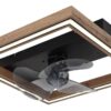 GLOBO Deckenventilator Opal dunkelbraun schwarz B/H/T: ca. 44x13,5x44 cm max. 24 W – Bild 2
