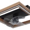 GLOBO Deckenventilator Opal dunkelbraun schwarz B/H/T: ca. 44x13,5x44 cm max. 24 W – Bild 3