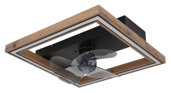 GLOBO Deckenventilator Opal dunkelbraun schwarz B/H/T: ca. 44x13,5x44 cm max. 24 W – Bild 3