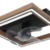 GLOBO Deckenventilator Opal dunkelbraun schwarz B/H/T: ca. 44x13,5x44 cm max. 24 W – Bild 4
