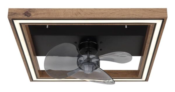 GLOBO Deckenventilator Opal dunkelbraun schwarz B/H/T: ca. 44x13,5x44 cm max. 24 W – Bild 5