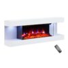 Balderia Elektrischer-Kamin weiß Metall B/H/T: ca. 112x41,8x21,6 cm – Bild 4