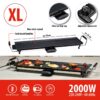alpina Elektro-Tischgrill schwarz Metall B/L: ca. 70x23 cm – Bild 2