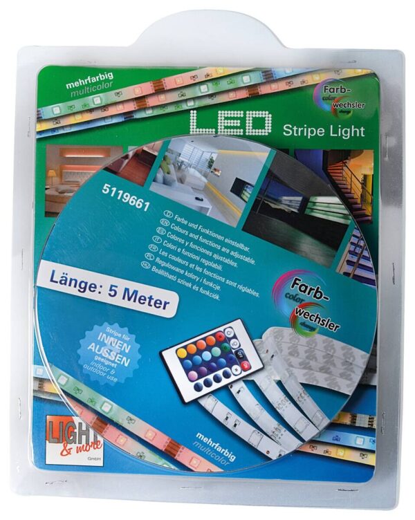 Näve Leuchten LED-Streifen bunt Kunststoff B/H/T: ca. 500x0,3x1 cm Näve Leuchten LED-Streifen bunt Kunststoff B/H/T: ca. 500x0,3x1 cm – Bild 4