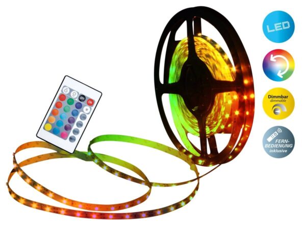 Näve Leuchten LED-Streifen bunt Kunststoff B/H/T: ca. 500x0,3x1 cm Näve Leuchten LED-Streifen bunt Kunststoff B/H/T: ca. 500x0,3x1 cm – Bild 5