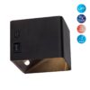 Näve Leuchten LED-Wandleuchte schwarz Metall B/H/T: ca. 10x8x10 cm Näve Leuchten LED-Wandleuchte schwarz Metall B/H/T: ca. 10x8x10 cm – Bild 3