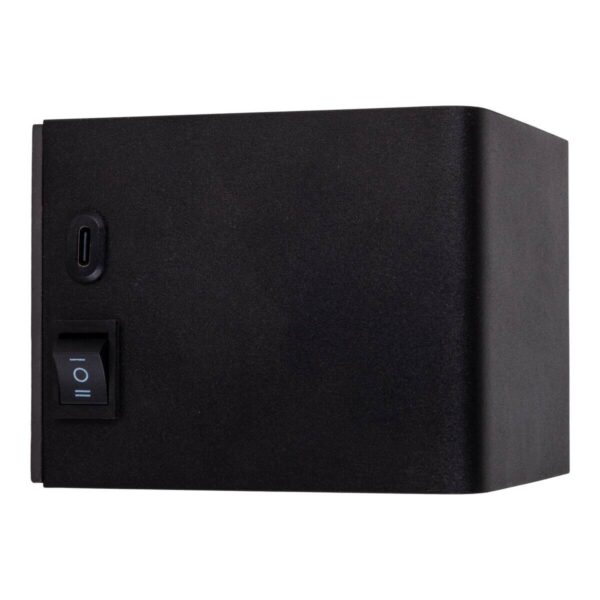 Näve Leuchten LED-Wandleuchte schwarz Metall B/H/T: ca. 10x8x10 cm Näve Leuchten LED-Wandleuchte schwarz Metall B/H/T: ca. 10x8x10 cm – Bild 4