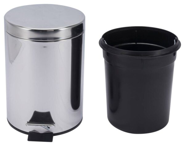 Kosmetikeimer Chrom Edelstahl ca. 3 l – Bild 2