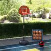 SPORTNOW Basketballständer braun Stahl B/H/L: ca. 38x179x38 cm – Bild 4