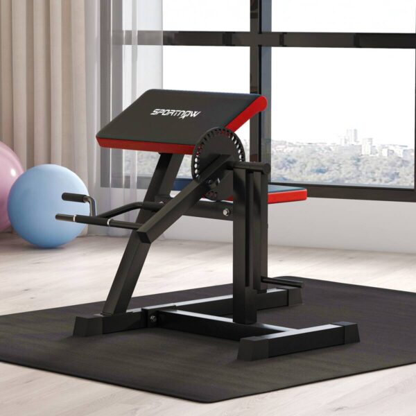 SPORTNOW Beinstrecker schwarz Kunstleder B/H/L: ca. 95x80x105 cm – Bild 2
