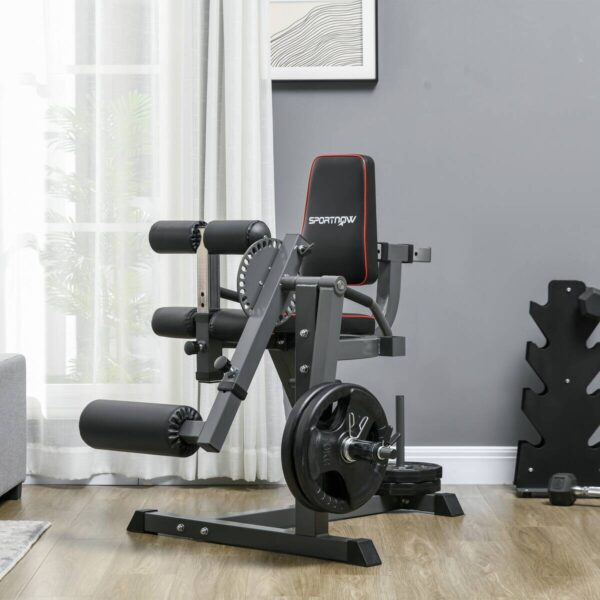 SPORTNOW Beinstrecker schwarz Stahl B/H/L: ca. 90x105x100 cm – Bild 2