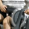 SPORTNOW Beinstrecker schwarz Stahl B/H/L: ca. 90x105x100 cm – Bild 3