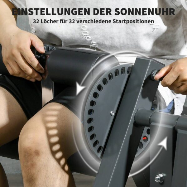 SPORTNOW Beinstrecker schwarz Stahl B/H/L: ca. 90x105x100 cm – Bild 3