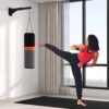 SPORTNOW Boxsack Wandhalterung schwarz Stahl B/H/L: ca. 12x20x65 cm – Bild 3