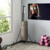 SPORTNOW Boxsackständer schwarz Stahl B/H/L: ca. 90x225x170 cm – Bild 3
