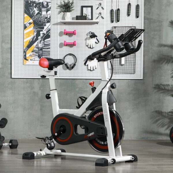 HOMCOM Ergometer schwarz Stahl B/H/L: ca. 53x114x103 cm – Bild 3